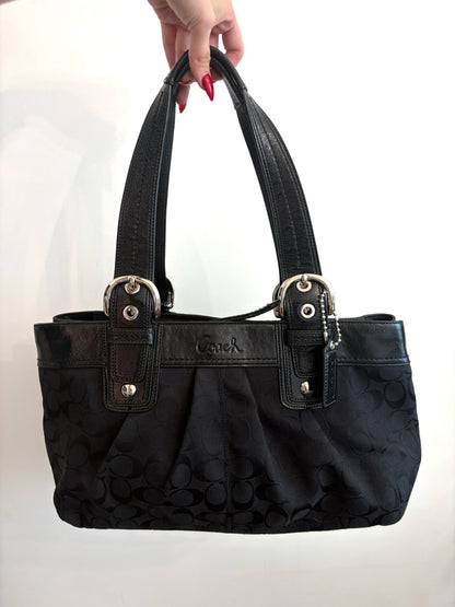 Coach Signature Pleated Gallery Tote