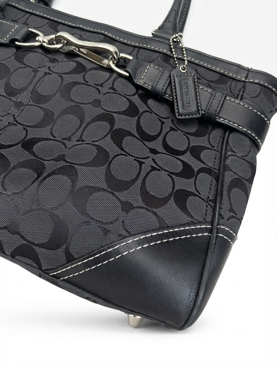 Coach Signature Belted Tote