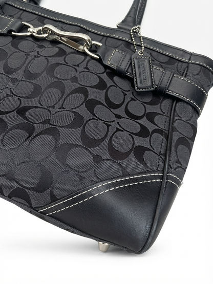 Coach Signature Belted Tote