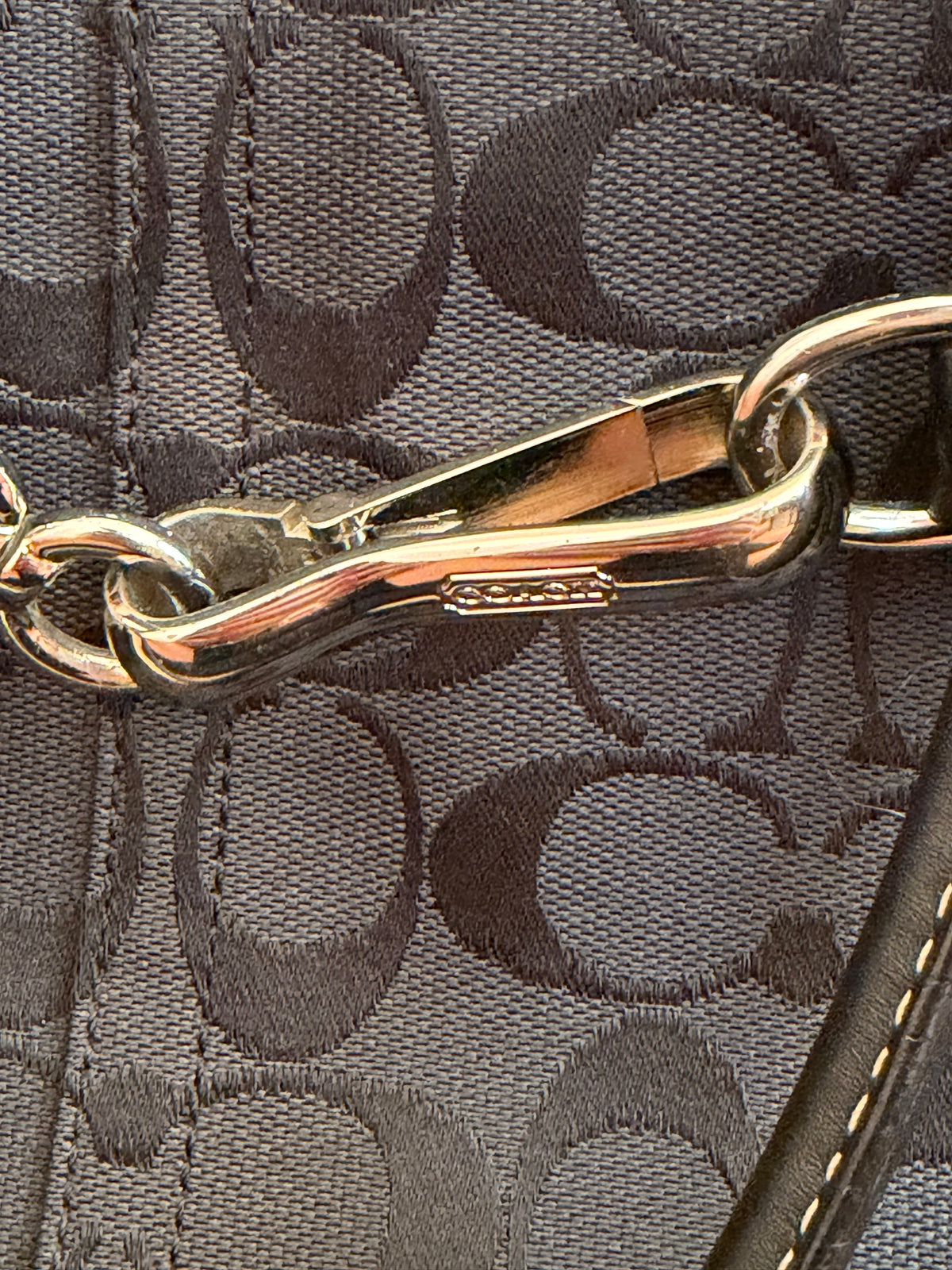 Coach Signature Belted Tote