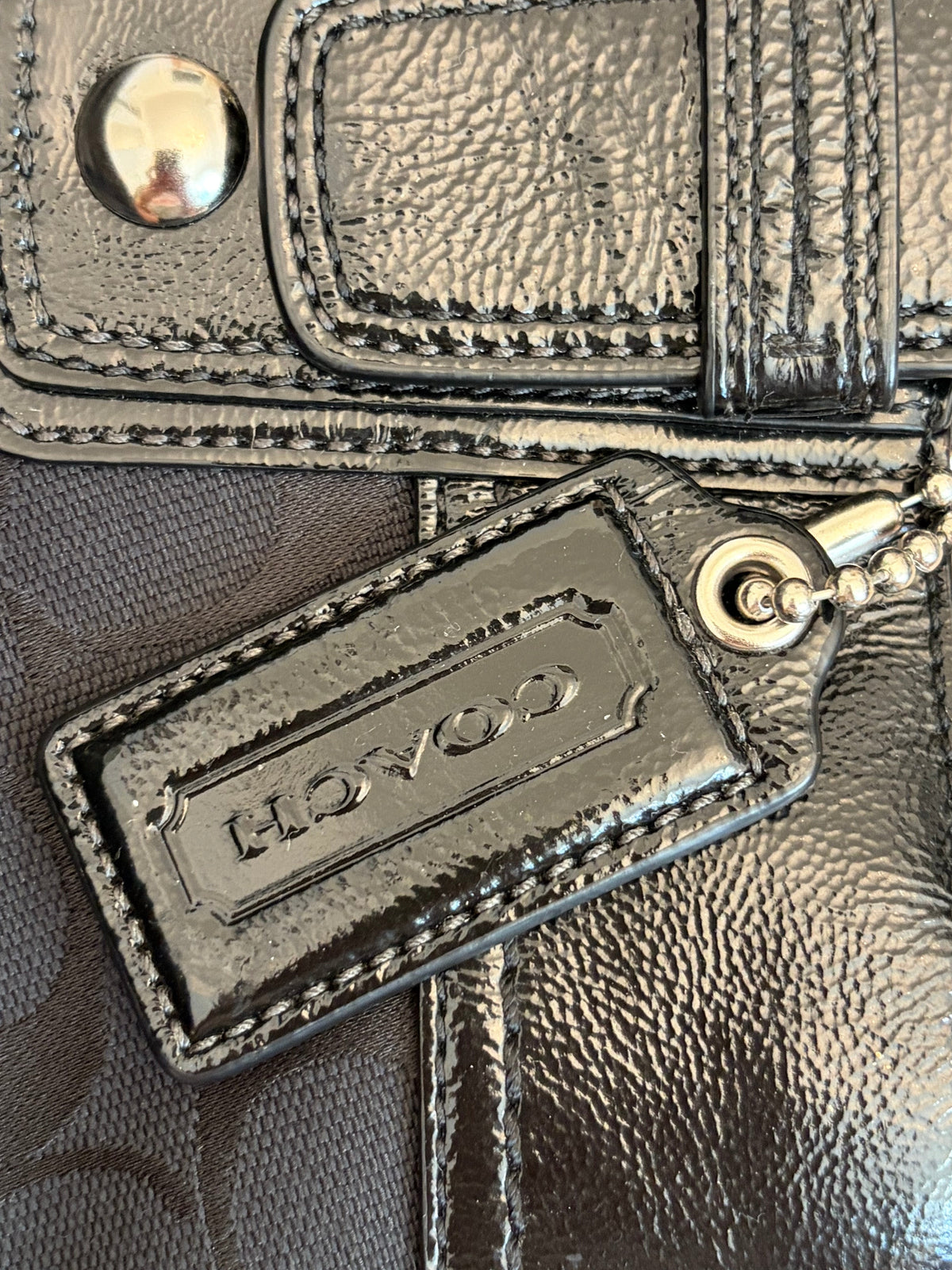 Coach Signature Pleated Gallery Tote