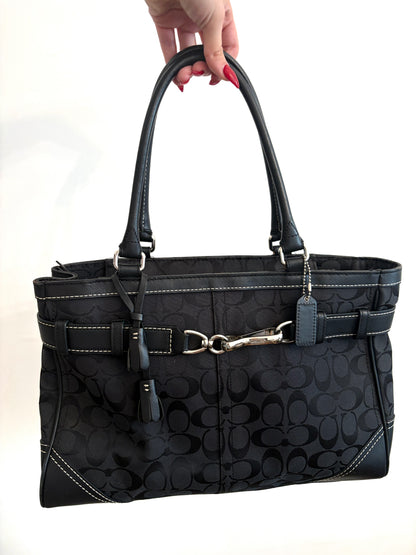 Coach Signature Belted Tote
