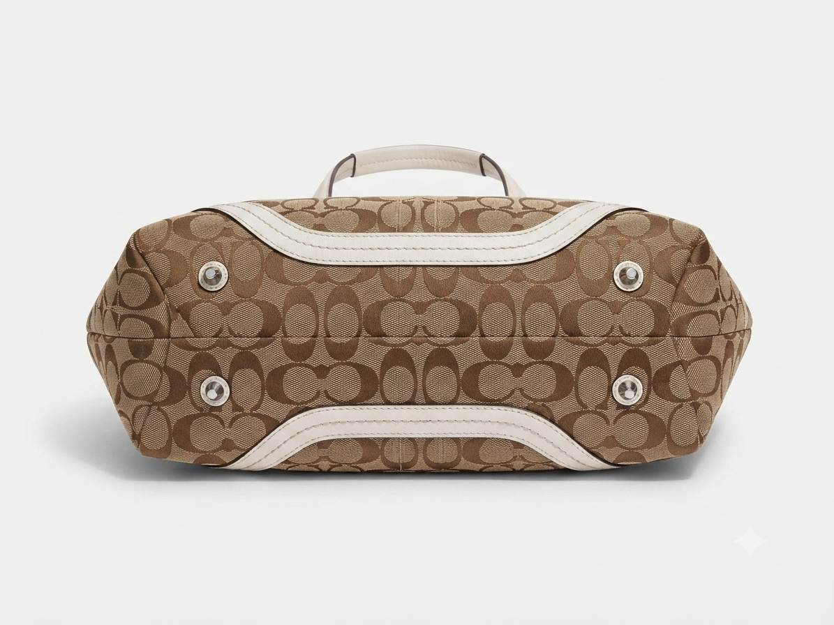 Coach Monogram Canvas Satchel