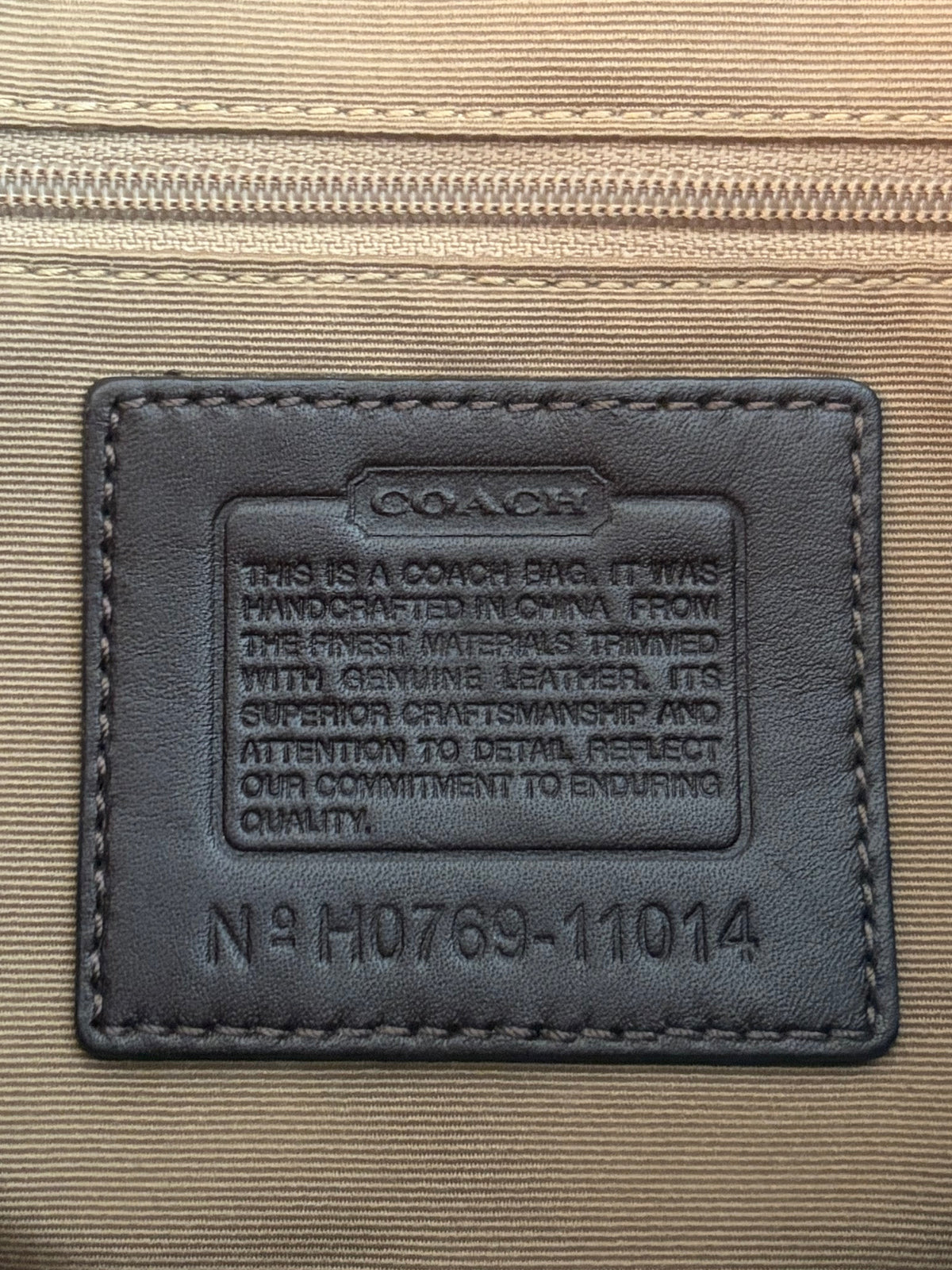 Coach Signature Turnlock Flap Shoulder Bag
