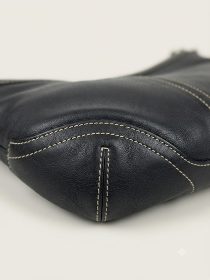 Coach Soho Black Leather Hobo Bag