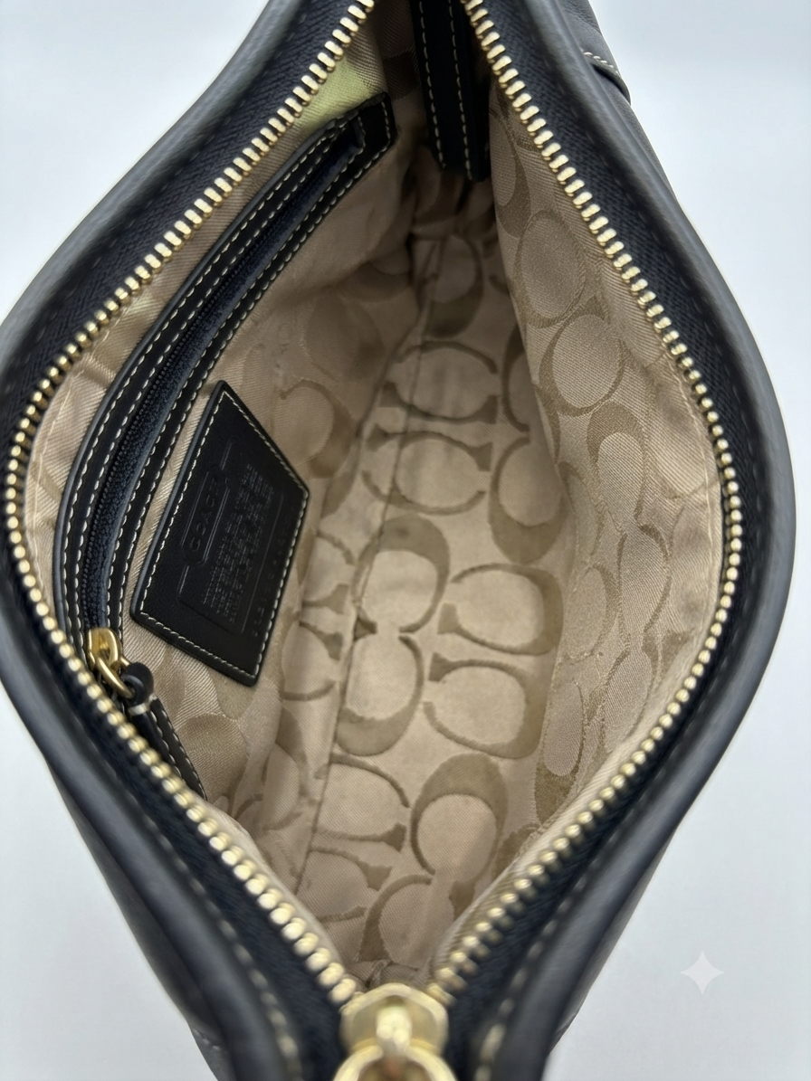 Coach Soho Black Leather Hobo Bag