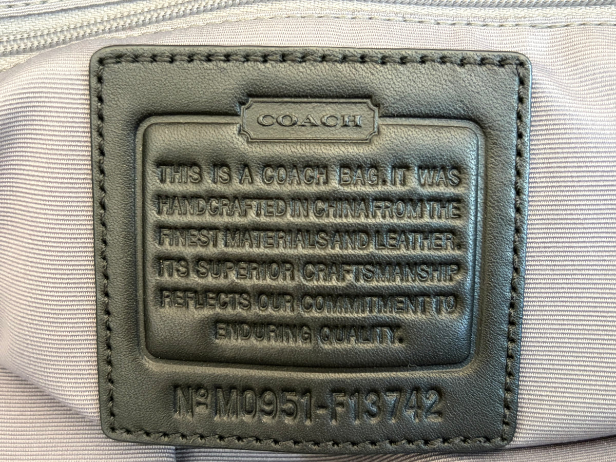 Coach Signature Pleated Gallery Tote